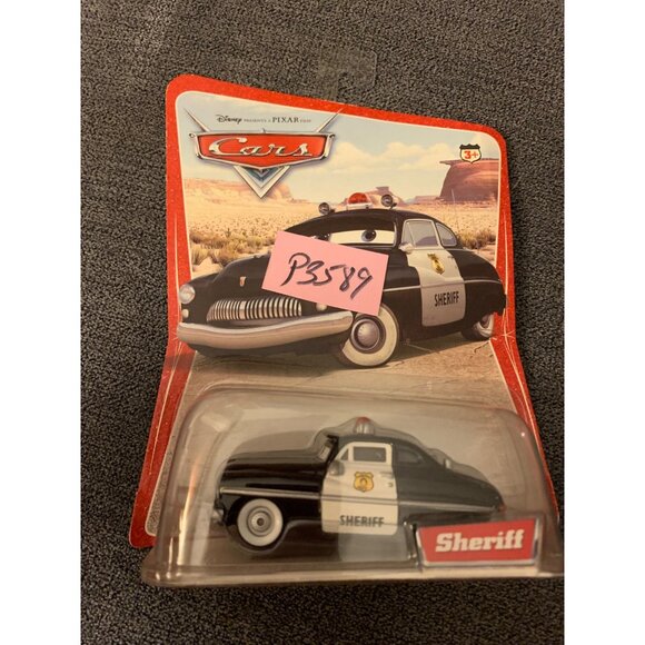 Disney Pixar Cars Sheriff Die-Cast Toy Car Figurine 1:55 Scale By Mattel - Picture 10 of 10